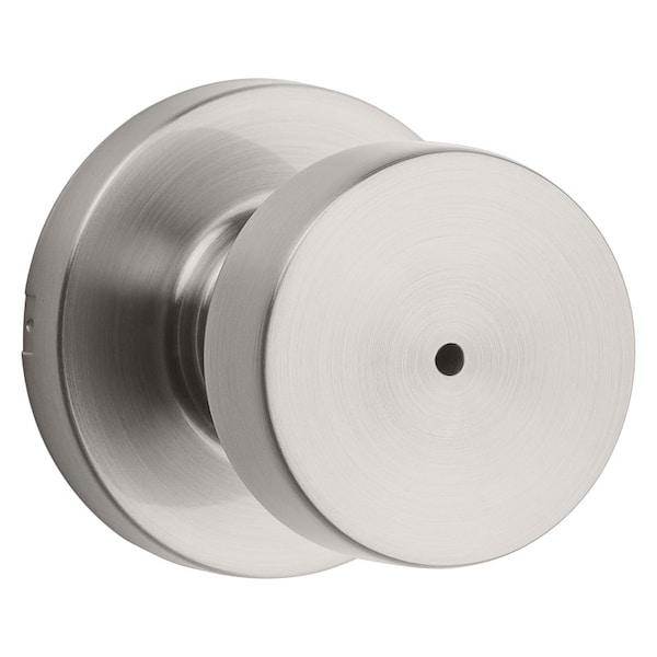 Signature Series Privacy Door Lock, Knob Handle, Zinc, Satin Nickel, 238 to 234 in Backset