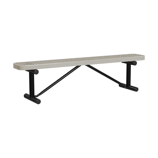 Portable, Bench w/o Back, 6ft., Sandstone