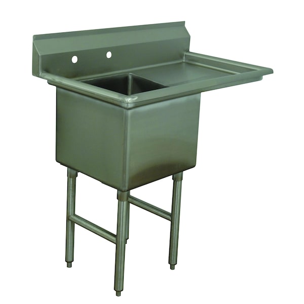 Fabricated Sink 1-compartment 18 in. right drainboard