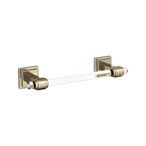Glacio Clear/Golden Champagne Contemporary 8 in. 203 mm Towel Bar