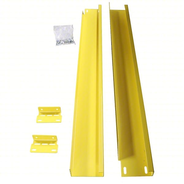 Safety Handrail, Steel, Yellow, 43-5/16" H