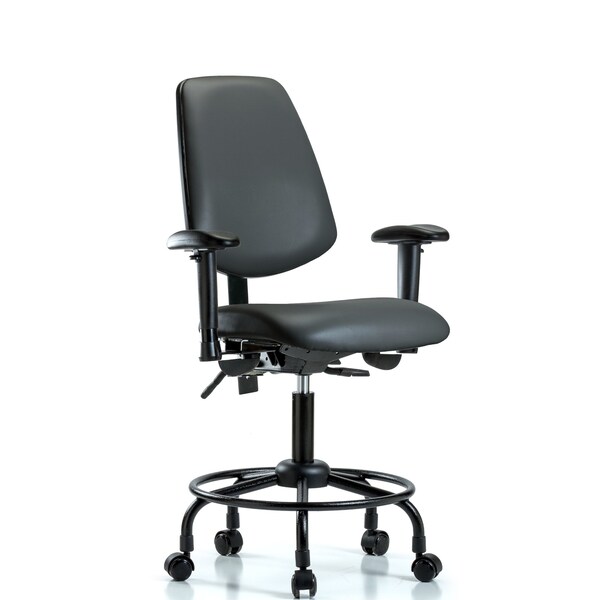 Vinyl Chair, Vinyl, Adjustable Arms