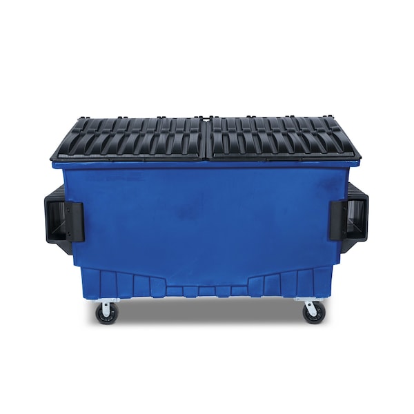 Front Load Container, 2 Cubic Yard 1000 lbs. Cap., Blue