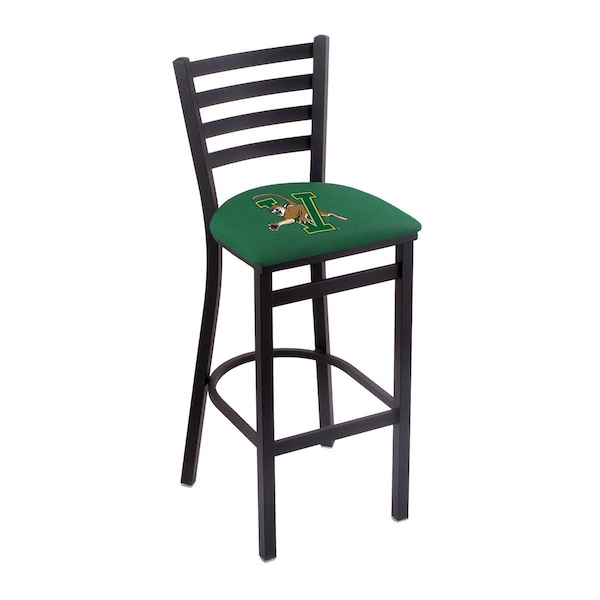 25" Blk Wrinkle Vermont Stationary Counter Stool, Ladder Back