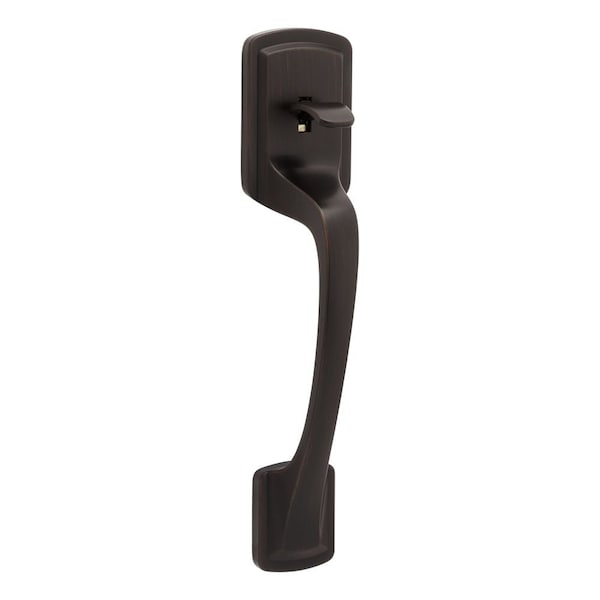 Prague Handle Only; No Deadbolt with RCAL Latch and RCS Strike Venetian Bronze Finish