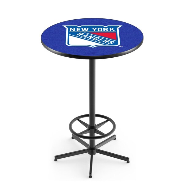 42" Black New York Rangers Pub Table
