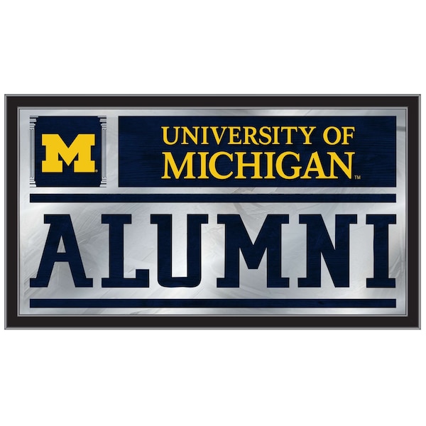 Michigan 26" x 15" Alumni Mirror
