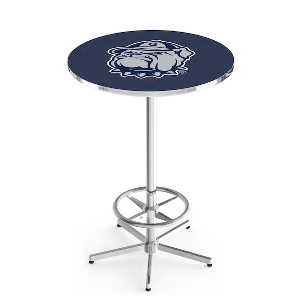 42" Chrome Georgetown Pub Table, 36" dia. Top