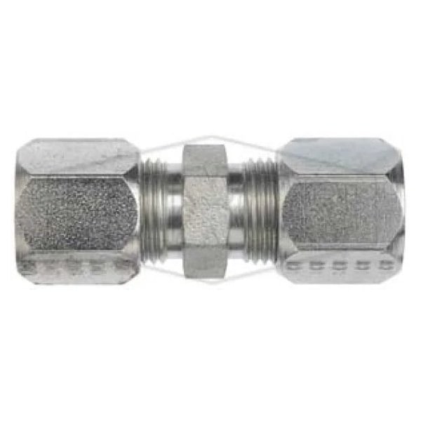 The Right Connection Flareless Bite Tube Union, 1-1/4 in Nominal, Male Tube End Style, Steel
