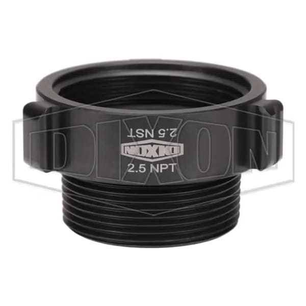 Style N37 Rocker Lug Hydrant Adapter, 2-1/2 in, Female NST NH x MNPT Connection, Aluminum, Hardcoa