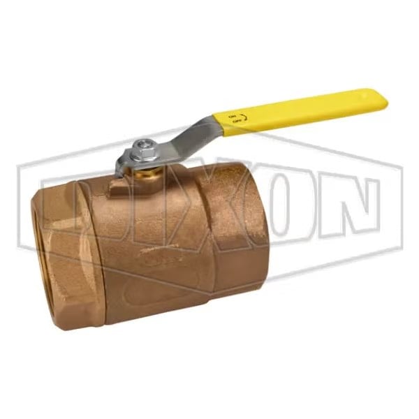 Ball Valve, 3 in Nominal, FNPT End Style, Bronze Body, Standard Port, Glass Filled RPTFE Softgoods,