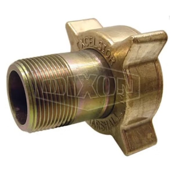 Filler Coupling, 2-1/4 x 1-1/4 in, Female ACME x MNPT, Brass, Domestic