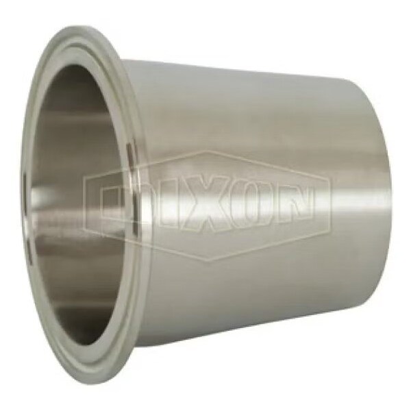 Concentric Reducer, 2 x 1-1/2 in, Clamp x Weld, 304 SS, Domestic
