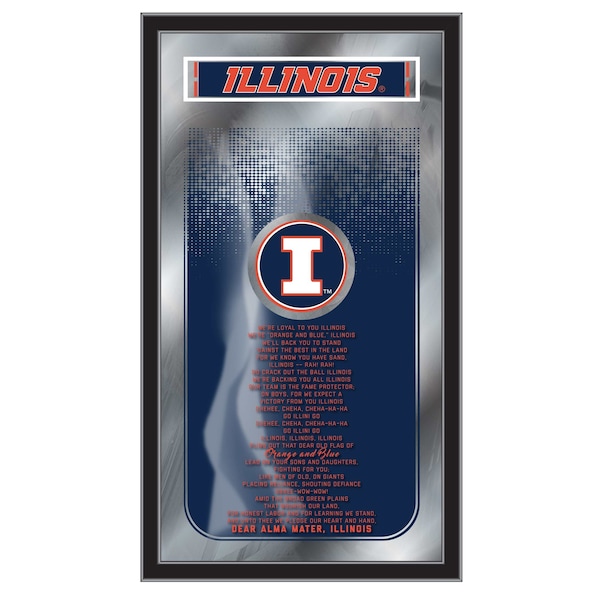 Illinois 26" x 15" Fight Song Mirror
