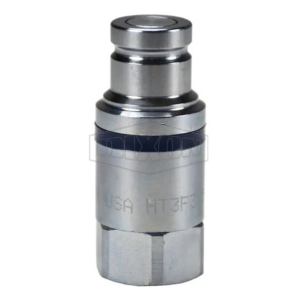 DQC HT Flushface Female Plug, 1-7/8-12 Nominal, Female O-Ring Boss End Style, Steel