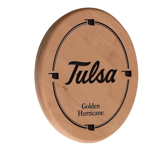 University of Tulsa 13" Laser Engraved Solid Wood Sign