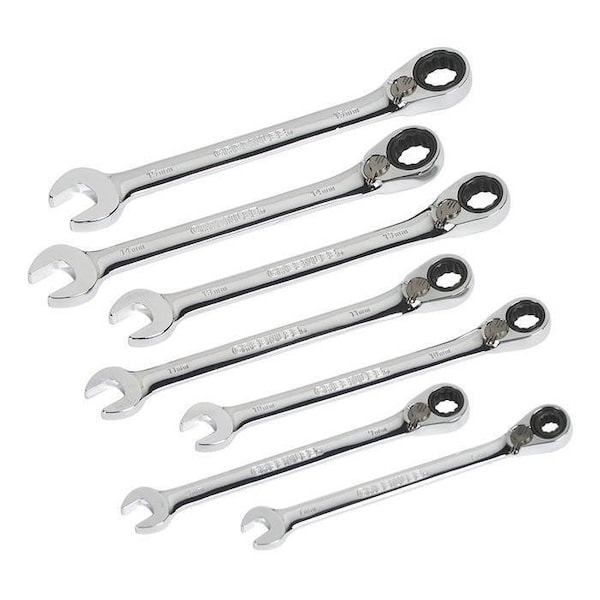 Wrench Set, Ratchet 7 Pc-Metric