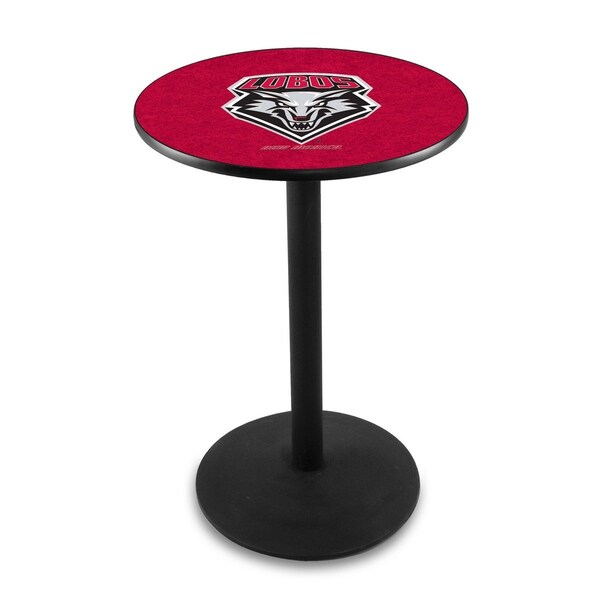 42" Blk Wrinkle New Mexico Pub Table, 36" dia. Top