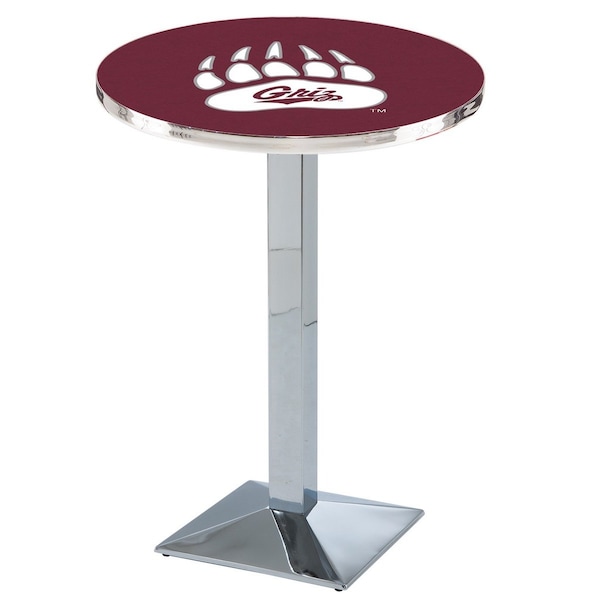 42" Chrome Montana Pub Table, 36" dia. Top