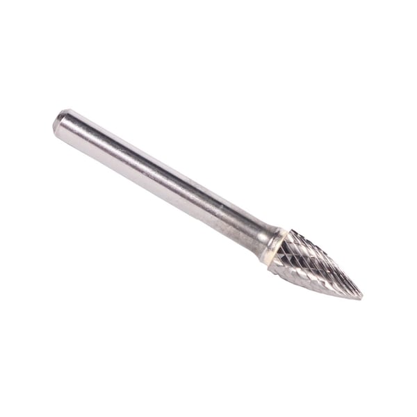 SG-15 3/4" X 1-1/2" Tree Pointed End Carbide Bur 1/4" Shank
