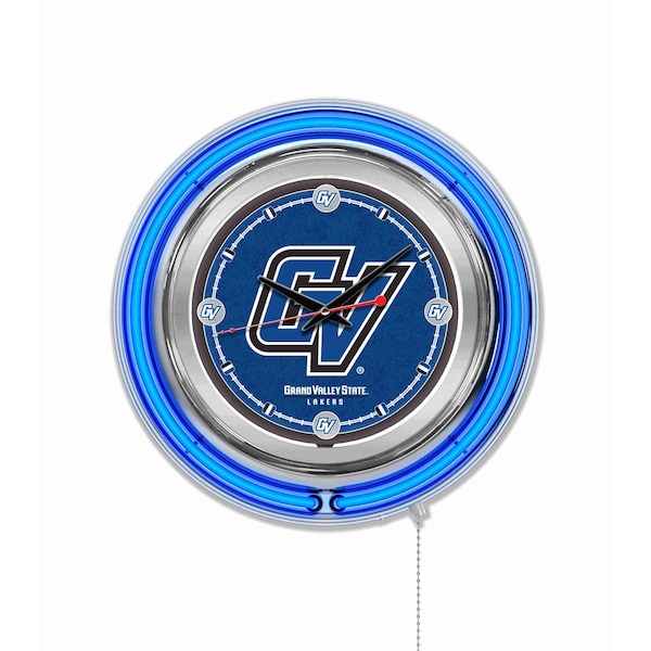 Grand Valley State University Double Neon 15" Clock