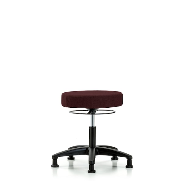 Desk Stool, Fabric, Glides, Bur