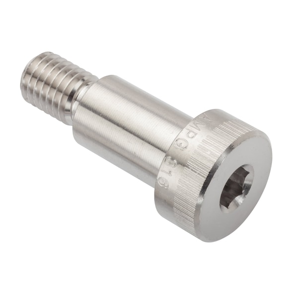 Shoulder Screw, 316 SS, M12x1.75mm, 25mm L, 5g6g Thr Sz, 18mm Thr Lg, 25mm Shoulder Lg