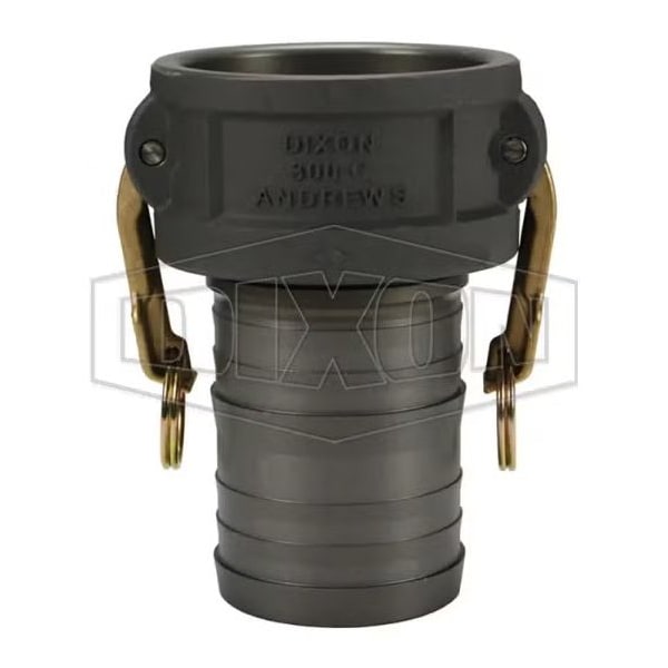 Type-C Cam and Groove Coupler, 3 in Nominal, Female Coupler x Hose Shank End Style, Aluminum, Domest