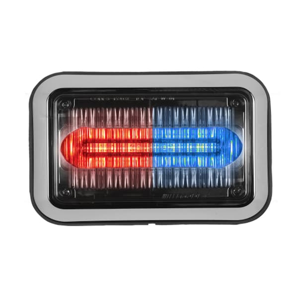 LED PrizmIi, With Bezel, Red/Blue, 4"X6"