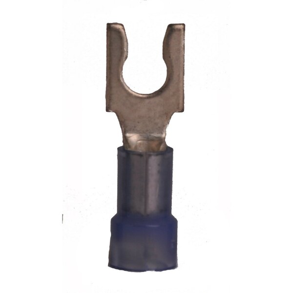 Fork Terminal, #8 Stud Size, 14 AWG, 600 V, Nylon Insulated, 1000 PK