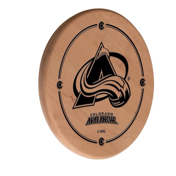 Colorado Avalanche 13" Laser Engraved Solid Wood Sign
