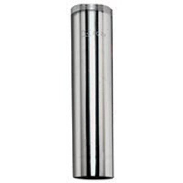Pipe Extension Tube, 114 in, 4 in L, Threaded, Brass, Chrome