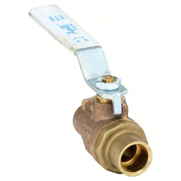 1/2" Sweat Bronze Ball Valve 2-Way