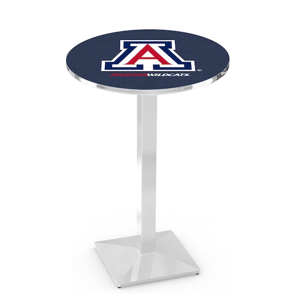 42" Chrome Arizona Pub Table, 36" dia. Top