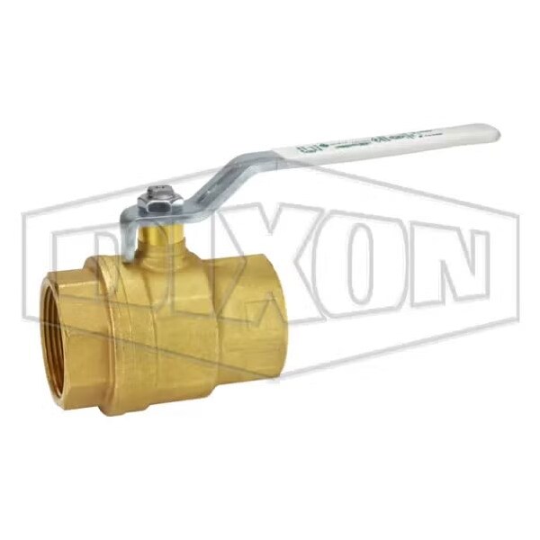 Ball Valve, 1-1/2 in Nominal, FNPT End Style, Brass Body, Full Port, PTFE Seat/Double O-Ring Softgoo
