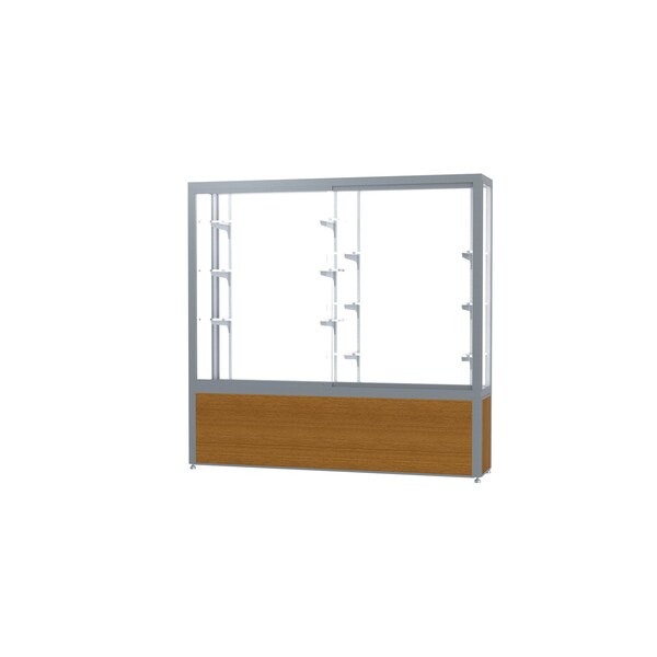 Display Case 72x66x16, White, Satin