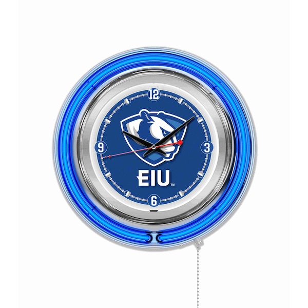 Eastern Illinois University Double Neon 15" Clock