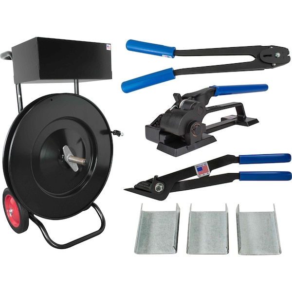 Steel Kit Standard for 34 Steel Strapping, Open Seals