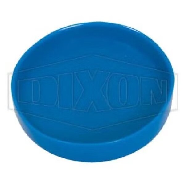 BCC Clamp End Protection Cover, Suitable For Use w/ Sanitary Fitting, 8 in, Plastic/Vinyl, Blue