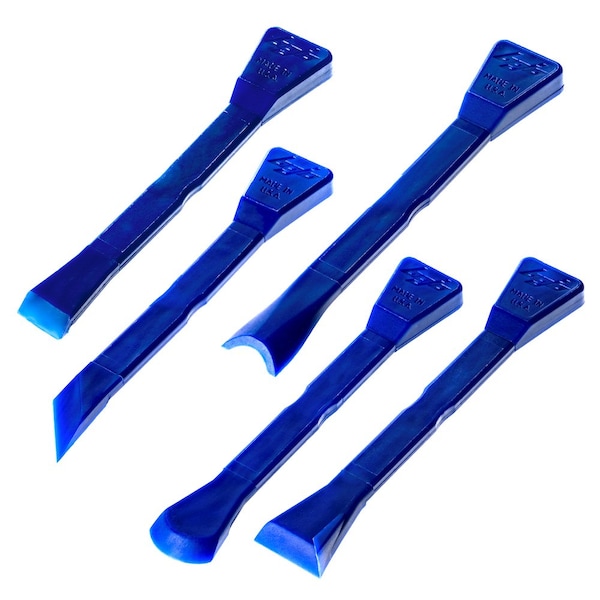 5-Piece Plastic Scraper Tool Kit - Medium Duty.
