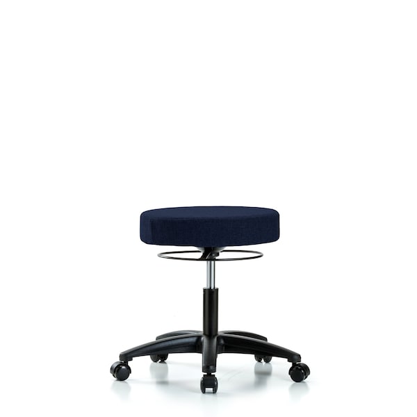 Desk Stool, Fabric, Casters, Nav