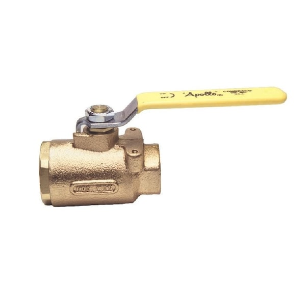 1/4" FNPT Bronze Ball Valve Inline