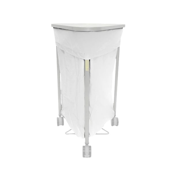 Drawstring, Nylon, Hamper Bag, White