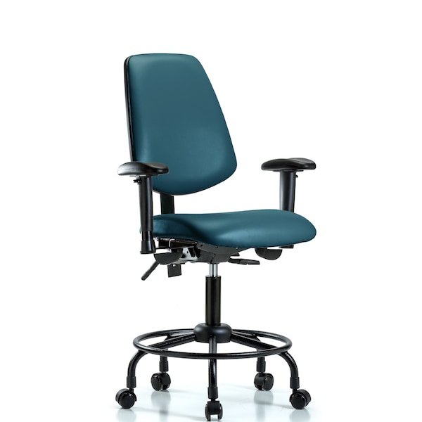 Vinyl Chair, Vinyl, Adjustable Arms