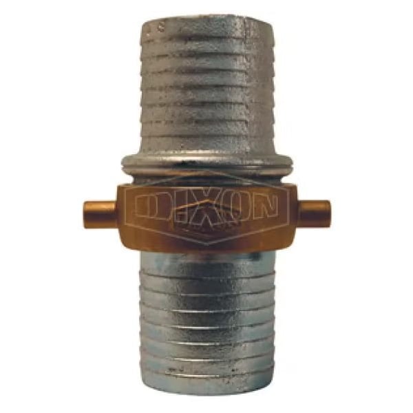 King Short Shank Suction Coupling with Brass Nut, 1-1/2 in Nominal, NST End Style, Domestic