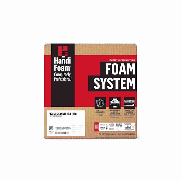 Spray Foam Kit, 2-12 Chnnl Fill HFO, 12 cu