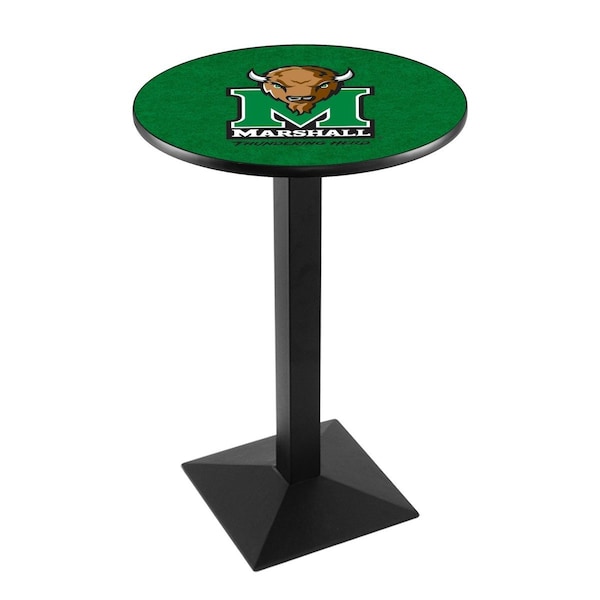 42" Blk Wrinkle Marshall Pub Table, 36" dia. Top