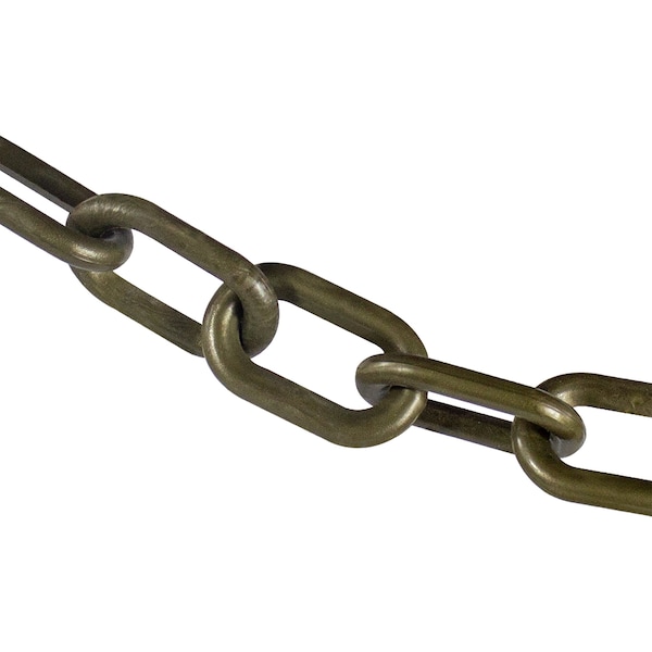 2" x 100' Khaki Gold Heavy Duty Plastic Safety Chain