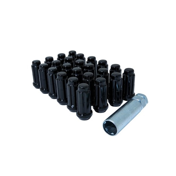 6 Lug Kit, 14 Millimeter X 1.5 Thread Size, 60 Degree Conical, Spline Drive, Spline Drive