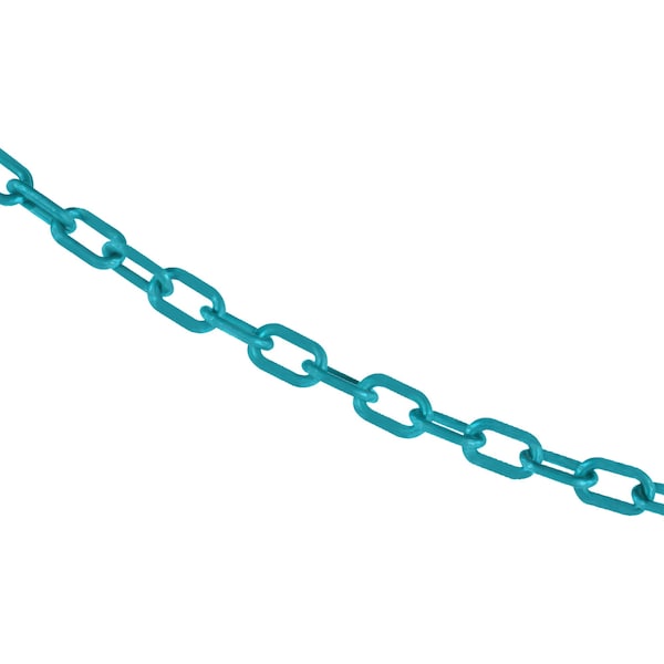 3/4" x 100' Turquoise Plastic Safety Chain